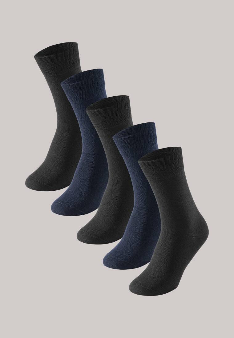 Schiesser Herrensocken 5er-Pack stay fresh nachtblau-schwarz - Bluebird Clearance-Verkauf
