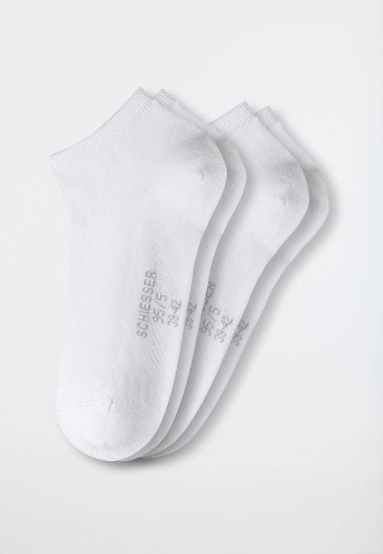 Schiesser Herrensneaker 2er-Pack Organic Cotton weiß - 95/5 Angebote