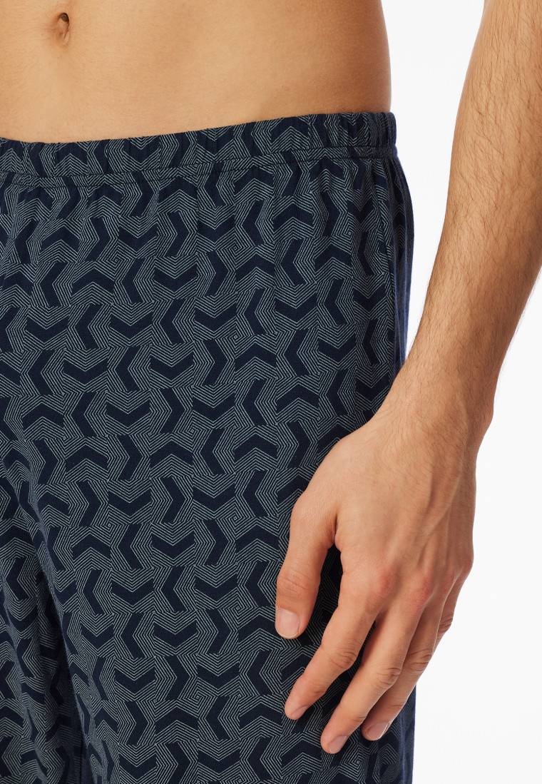 Schiesser Schlafanzug lang linde - Casual Essentials Fabrikpreis