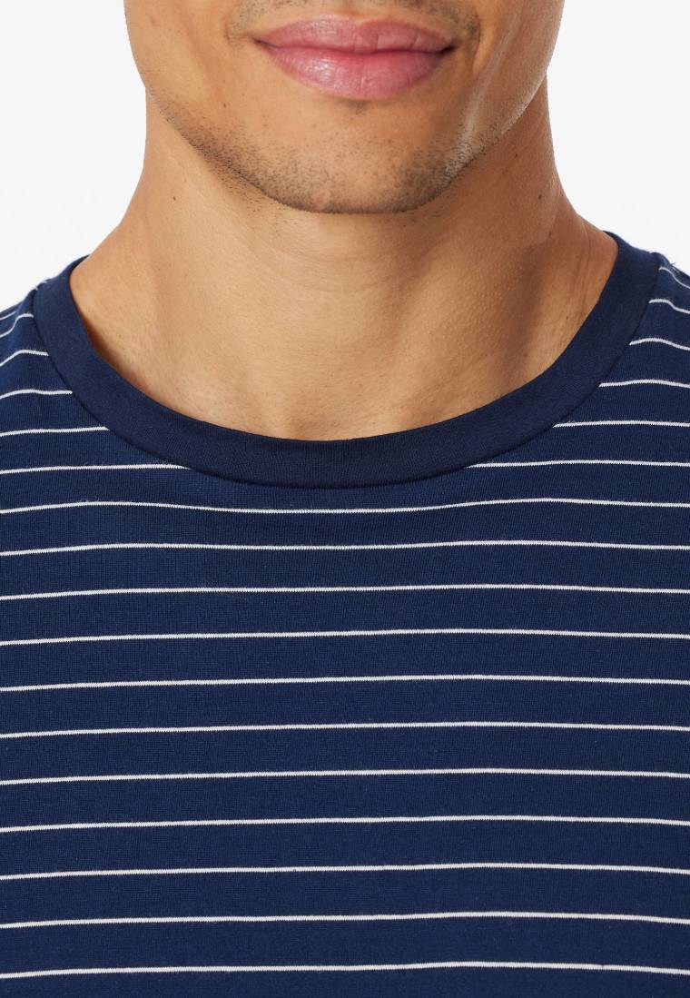 Schiesser Schlafanzug lang Streifen admiral - Casual Essentials Vatertagsangebot