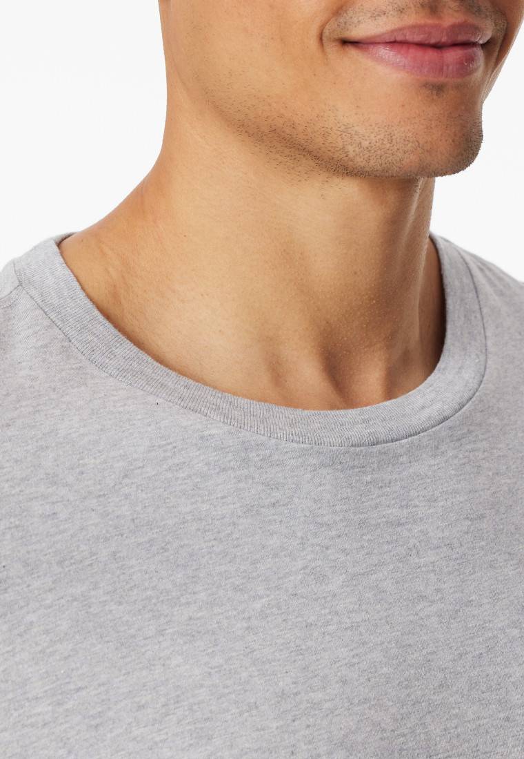 Schiesser Shirt langarm grau-meliert - Mix+Relax Letzter Tag