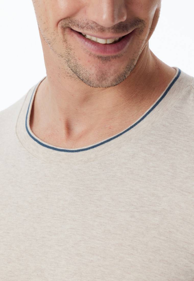 Schiesser Shirt langarm beige meliert - Mix+Relax Bis zu 65% Rabatt