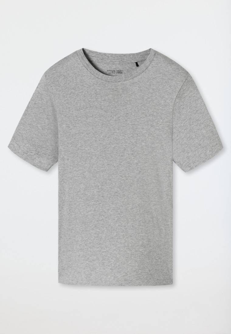 Schiesser Shirt kurzarm grau-meliert - Mix+Relax Nur für heute