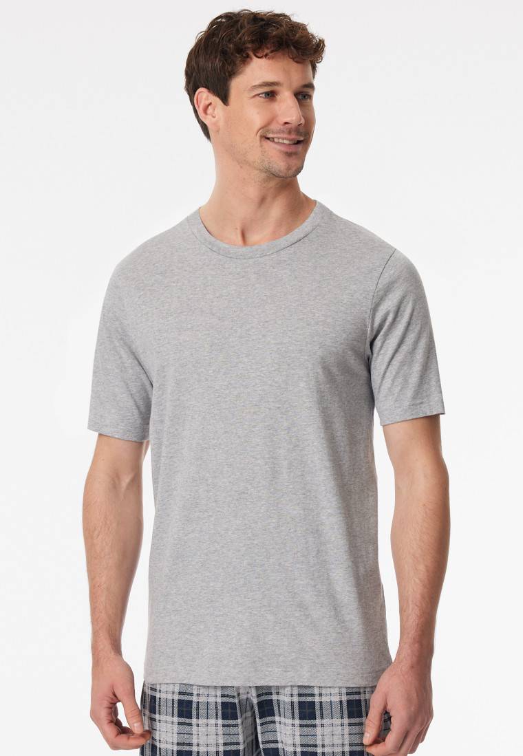 Schiesser Shirt kurzarm grau-meliert - Mix+Relax Nur für heute