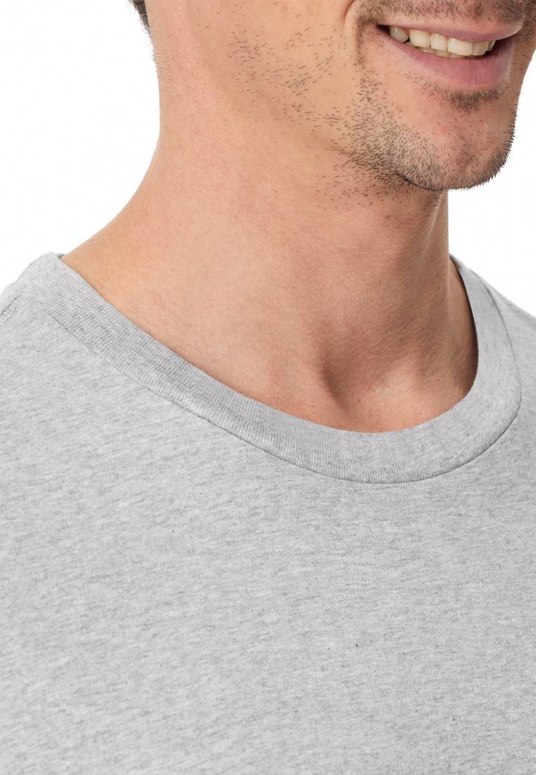 Schiesser Shirt kurzarm grau-meliert - Mix+Relax Nur für heute