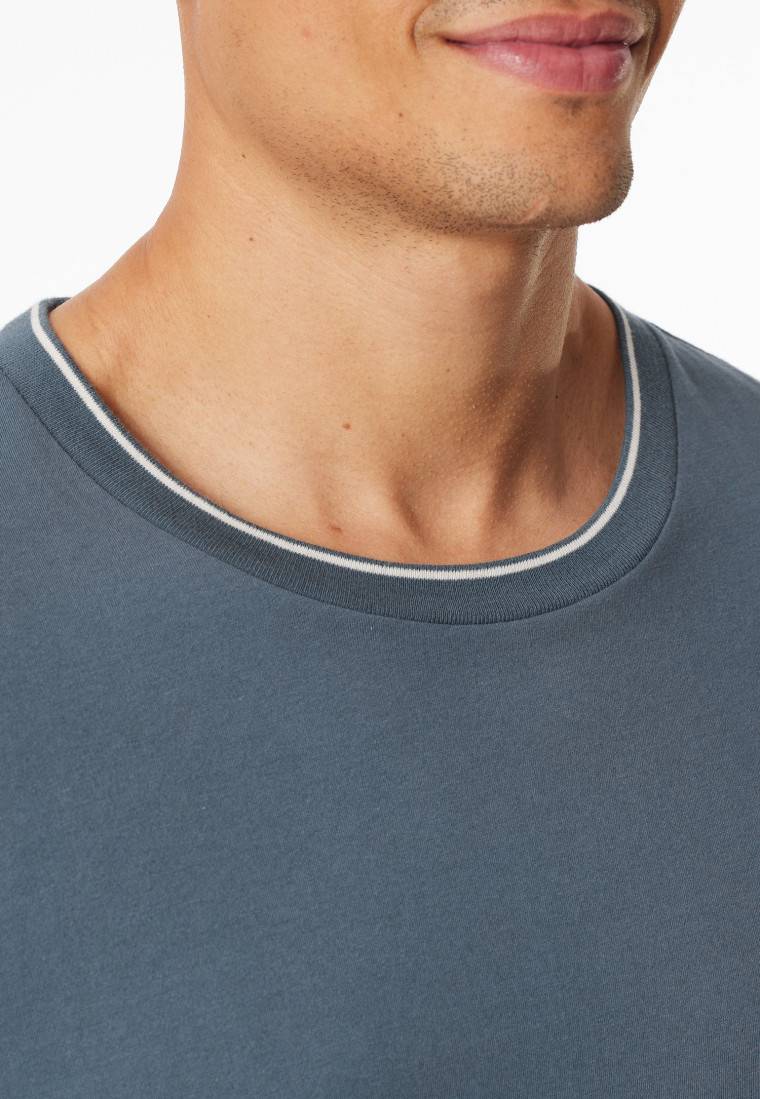Schiesser Shirt langarm jeansblau - Mix+Relax Vierteljährliche Förderung
