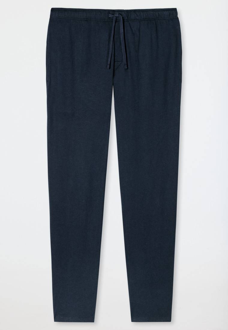 Schiesser Loungehose lang Jersey dunkelblau - Mix+Relax Angebote