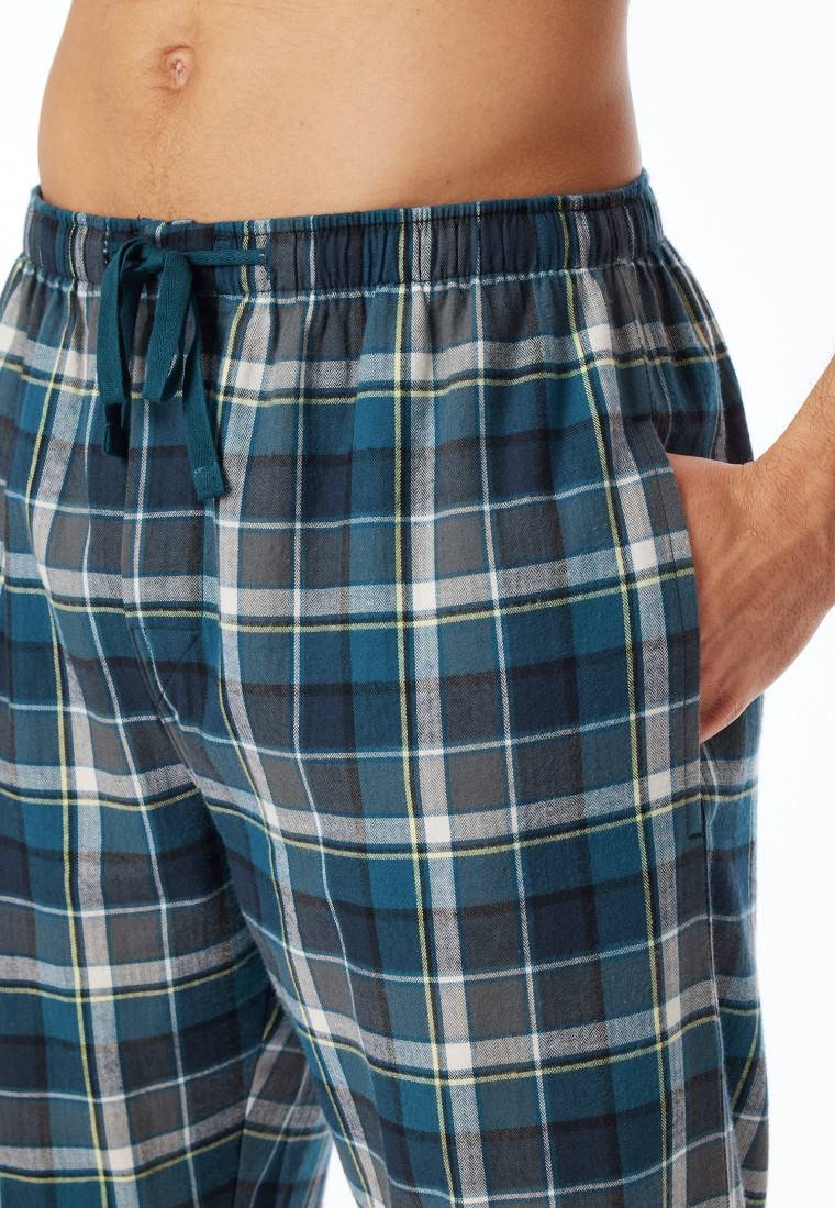 Schiesser Hose lang Flanell Karos multicolor - Mix+Relax Exklusivangebot