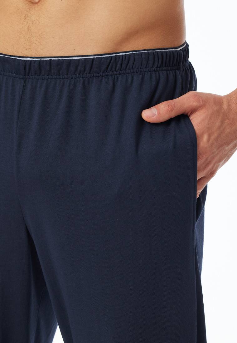 Schiesser Hose lang nachtblau - Mix+Relax Preisnachlass