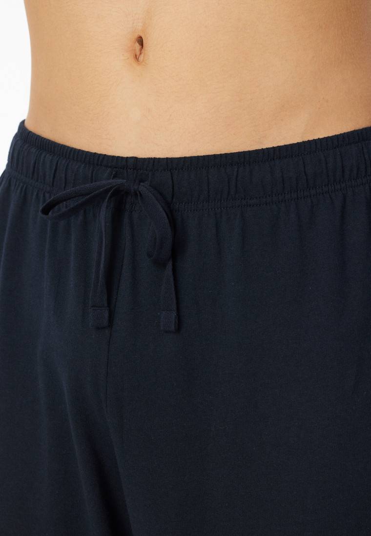 Schiesser Hose lang dunkelblau - Mix+Relax Saisonschlussverkauf