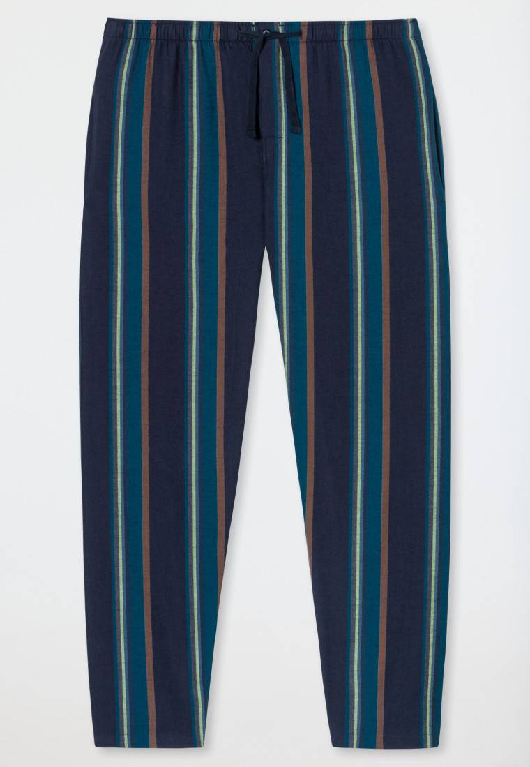 Schiesser Hose lang Flanell Streifen multicolor - Mix+Relax Jubiläumsangebot