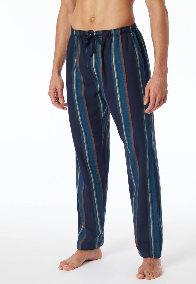 Schiesser Hose lang Flanell Streifen multicolor - Mix+Relax Jubiläumsangebot