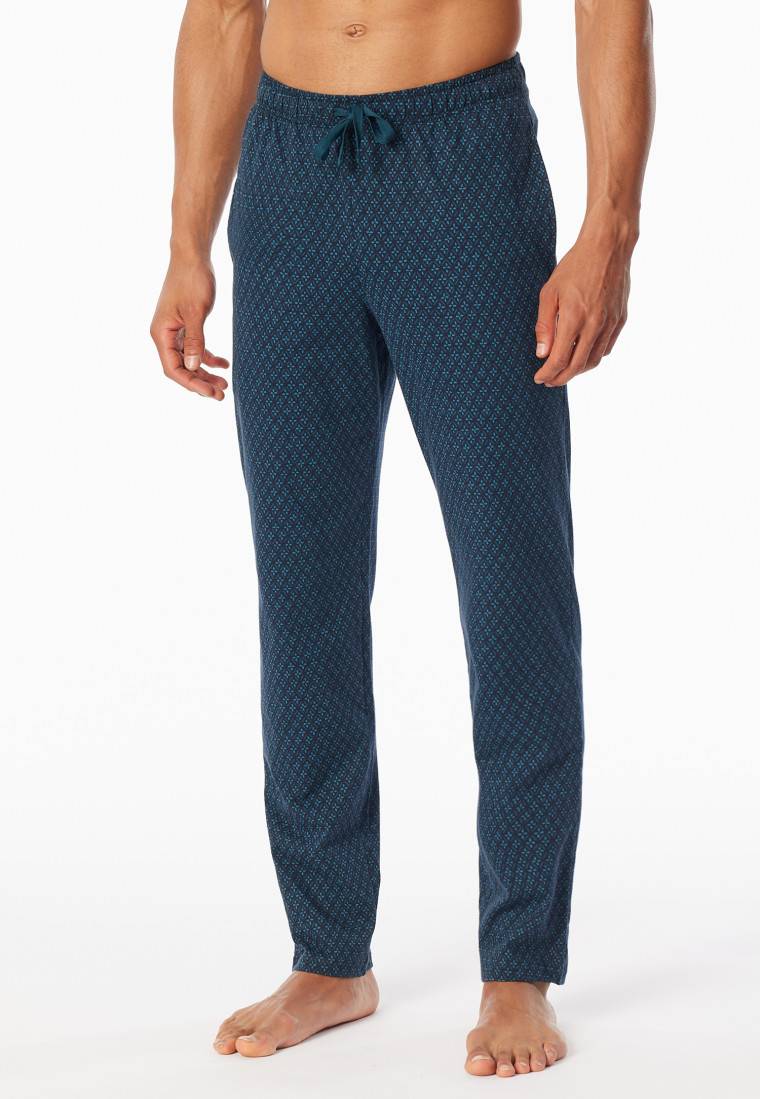 Schiesser Loungehose lang Organic Cotton dunkelblau - Mix+Relax Zeitlich begrenztes Angebot