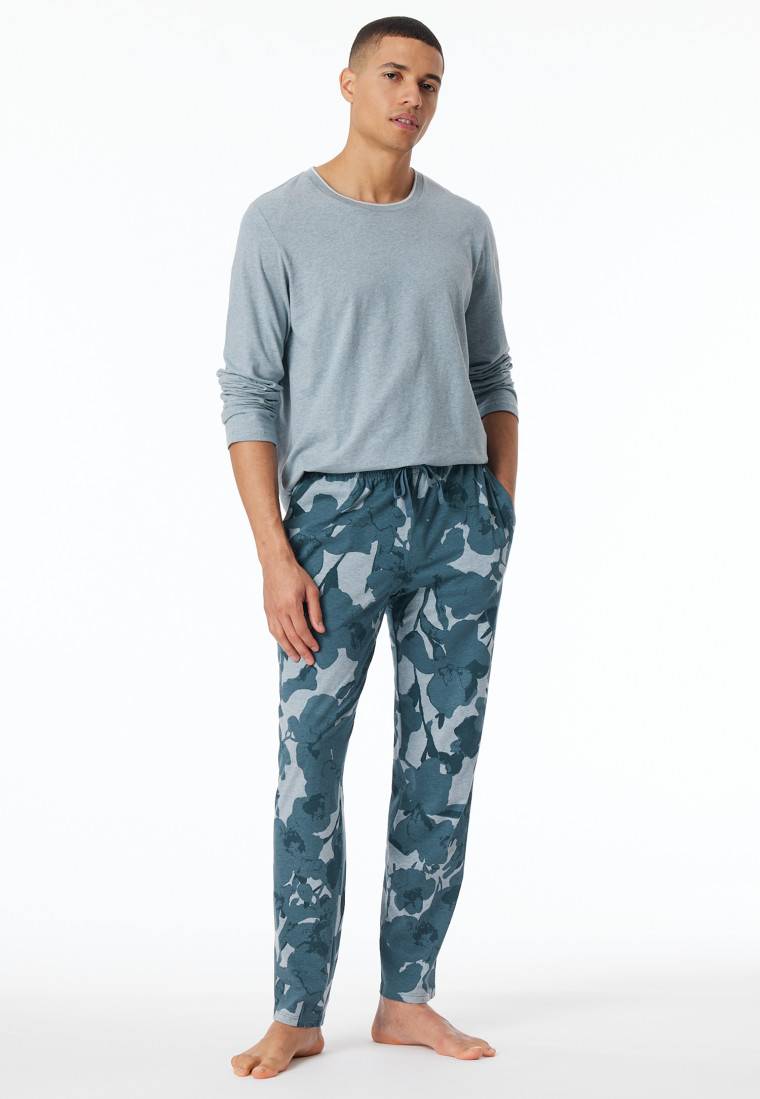 Schiesser Loungehose lang Organic Cotton mehfarbig gemustert - Mix+Relax Exklusive Angebote