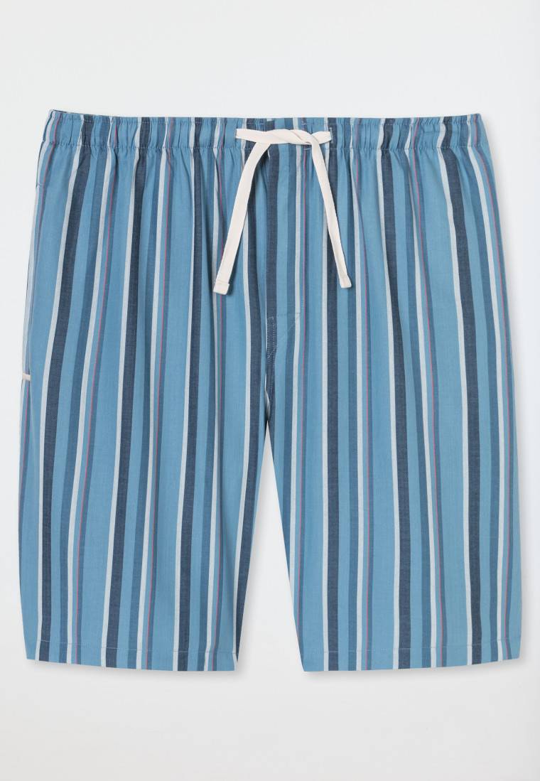 Schiesser Bermudashorts Webware Organic Cotton mehrfarbig gestreift - Mix+Relax Räumungsverkauf