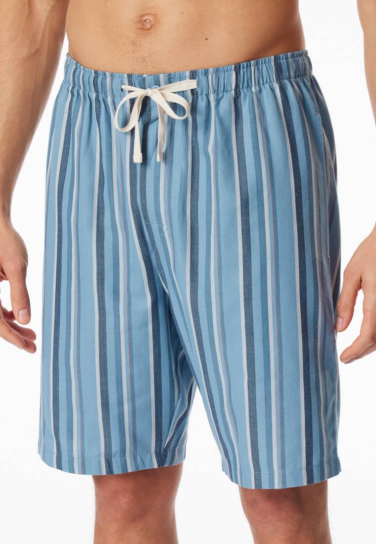 Schiesser Bermudashorts Webware Organic Cotton mehrfarbig gestreift - Mix+Relax Räumungsverkauf