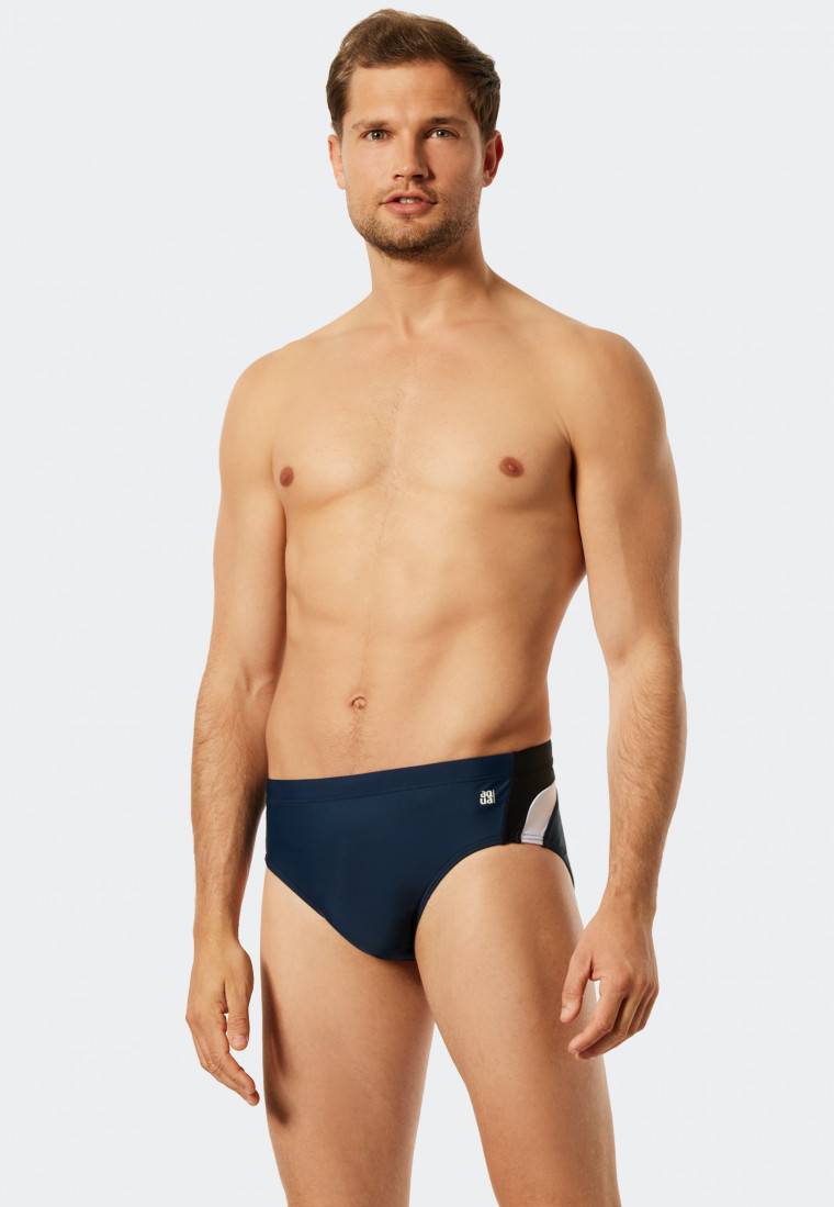 Schiesser Badehose Wirkware recycelt seitliche Streifen admiral - Nautical Active Letzte 3 Tage