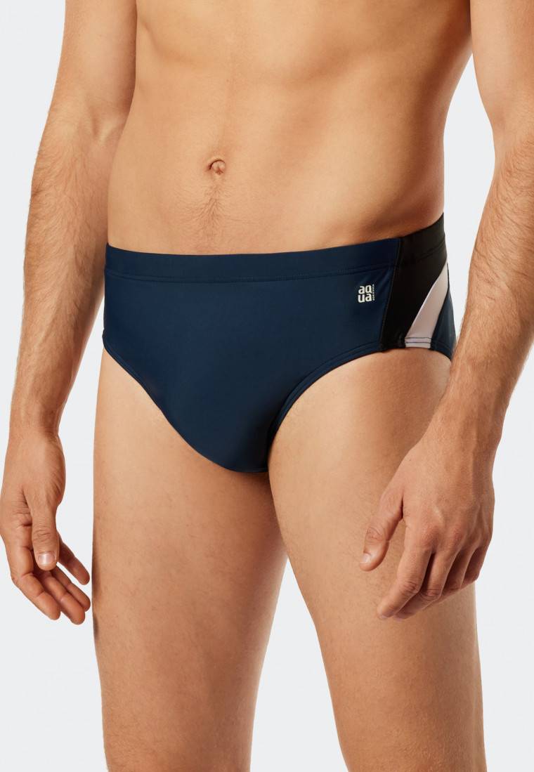 Schiesser Badehose Wirkware recycelt seitliche Streifen admiral - Nautical Active Letzte 3 Tage