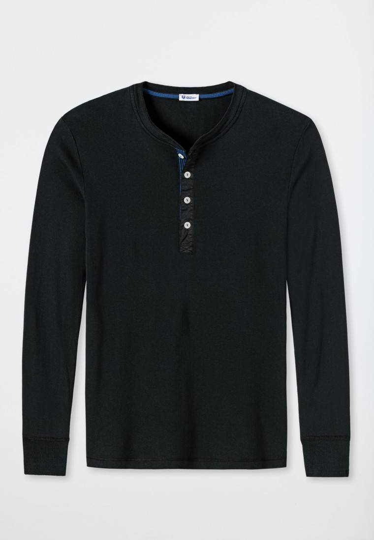 Schiesser Shirt langarm schwarz - Revival Karl-Heinz Nur für heute