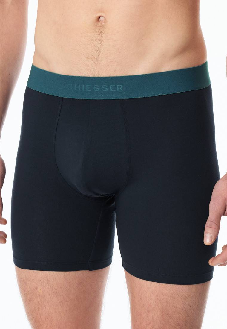 Schiesser Long-Shorts 2er-Pack Organic Cotton Webgummibund mehrfarbig - 95/5 Bis zu 55% Rabatt