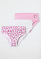 Schiesser Slips 3er-Pack Herzen rosa/weiß - Fine Rib 50% Rabatt mit kostenlosem Versand