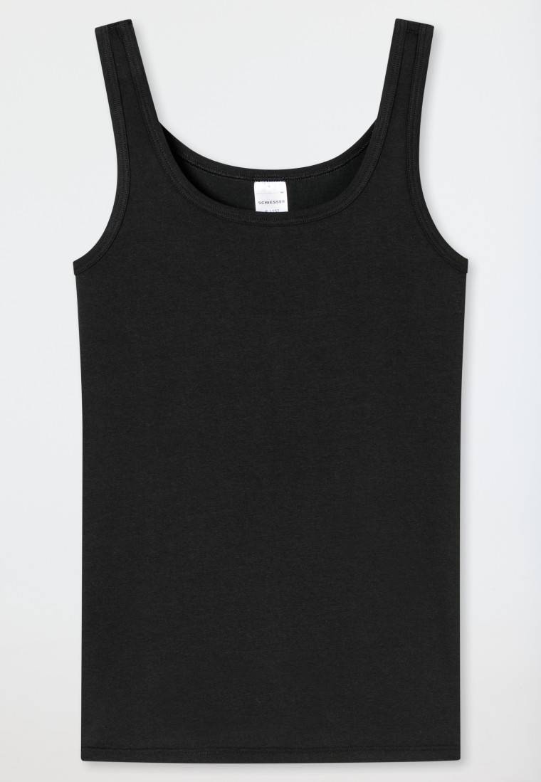 Schiesser Tops 2er-Pack Organic Cotton schwarz / offwhite - 95/5 Im Verkauf