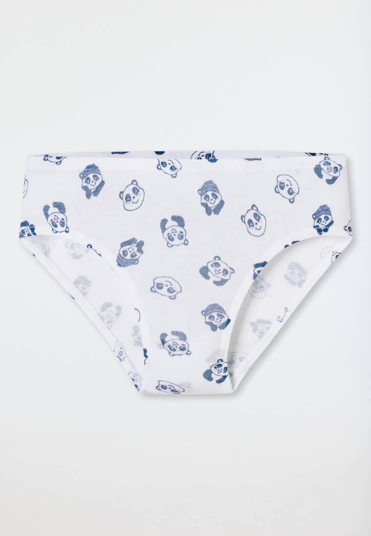 Schiesser Slips 5er-Pack Organic Cotton Softbund Pandas Ringel mehrfarbig - 95/5 Fabrikverkauf
