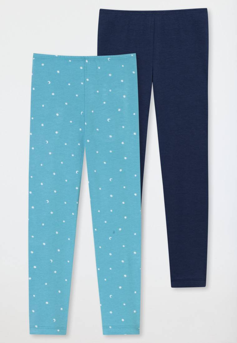 Schiesser Leggings 2er-Pack Sterne Monde mehrfarbig - 95/5 Kostenloser Versand