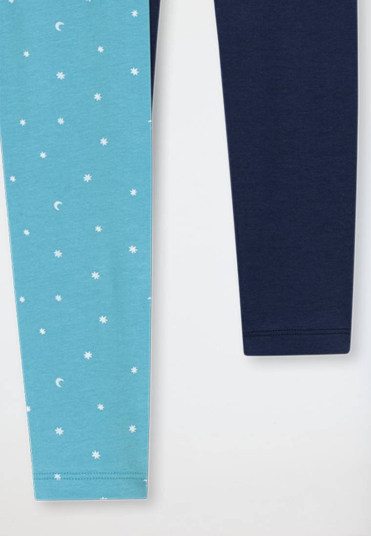 Schiesser Leggings 2er-Pack Sterne Monde mehrfarbig - 95/5 Kostenloser Versand