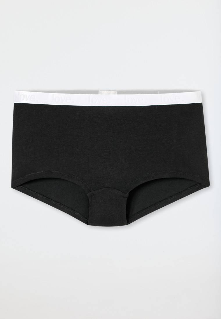 Schiesser Shorts 3er-Pack Organic Cotton schwarz / off-white - 95/5 Fabrikpreis