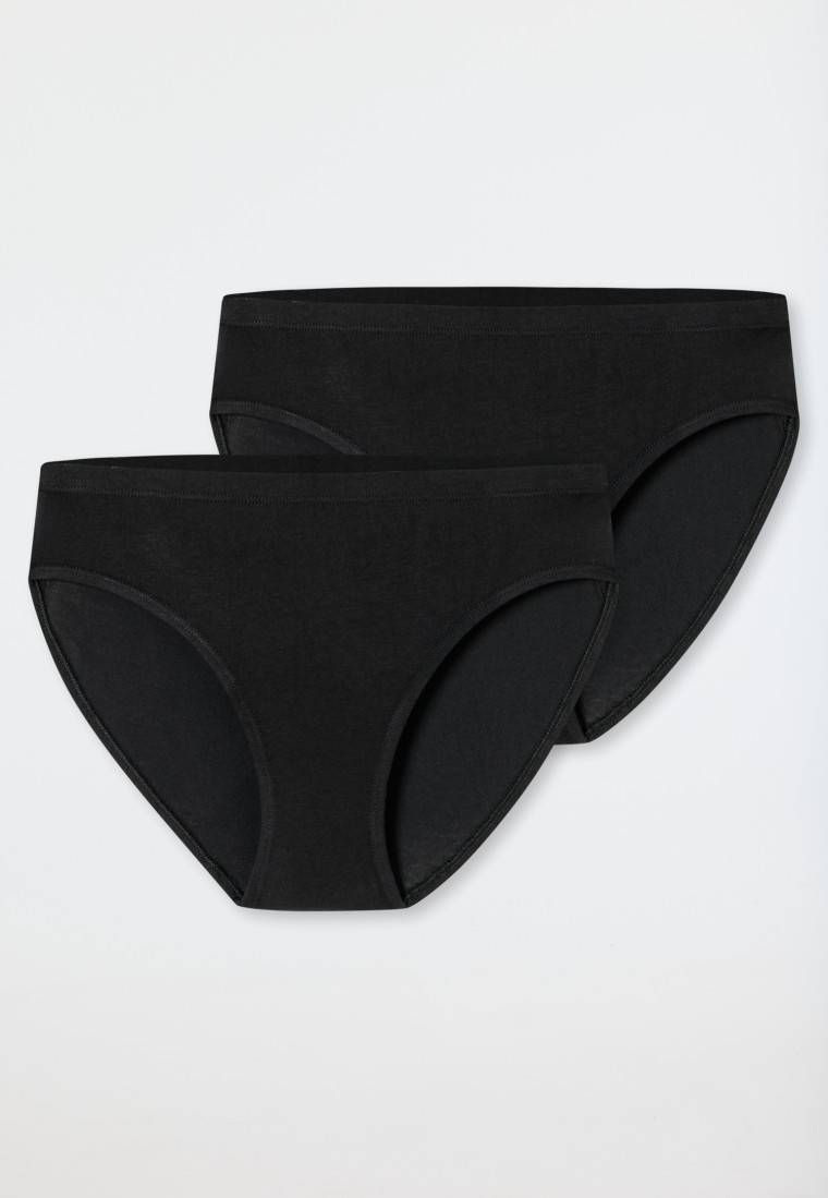 Schiesser Slips 2er-Pack schwarz - Fresh Vibe Rabatt