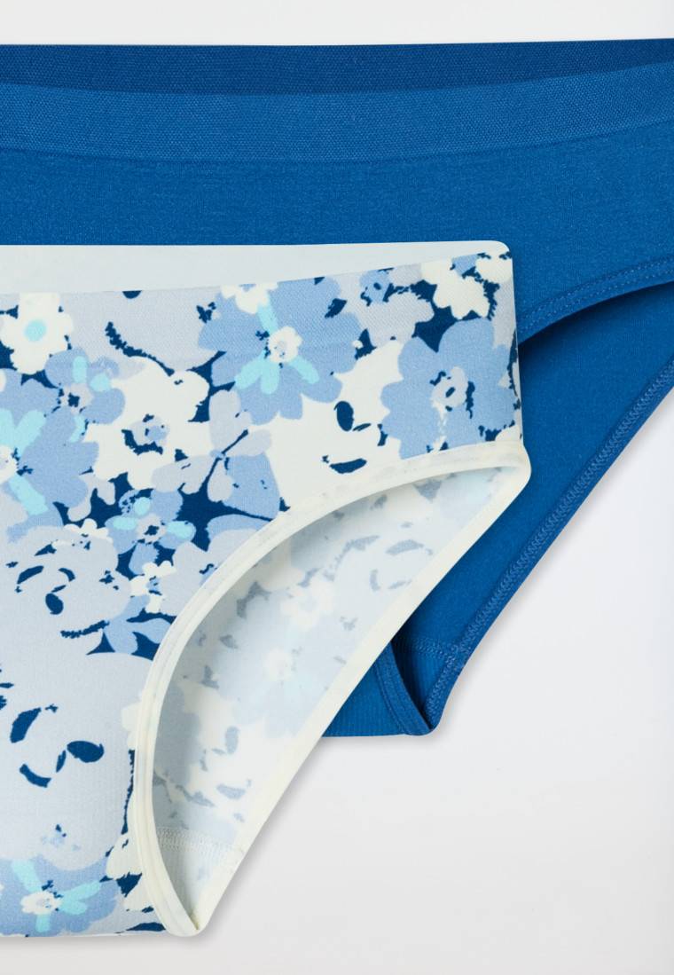 Schiesser Slips 2er-Pack dunkelblau/ gemustert - Seamless Begrenztes Angebot