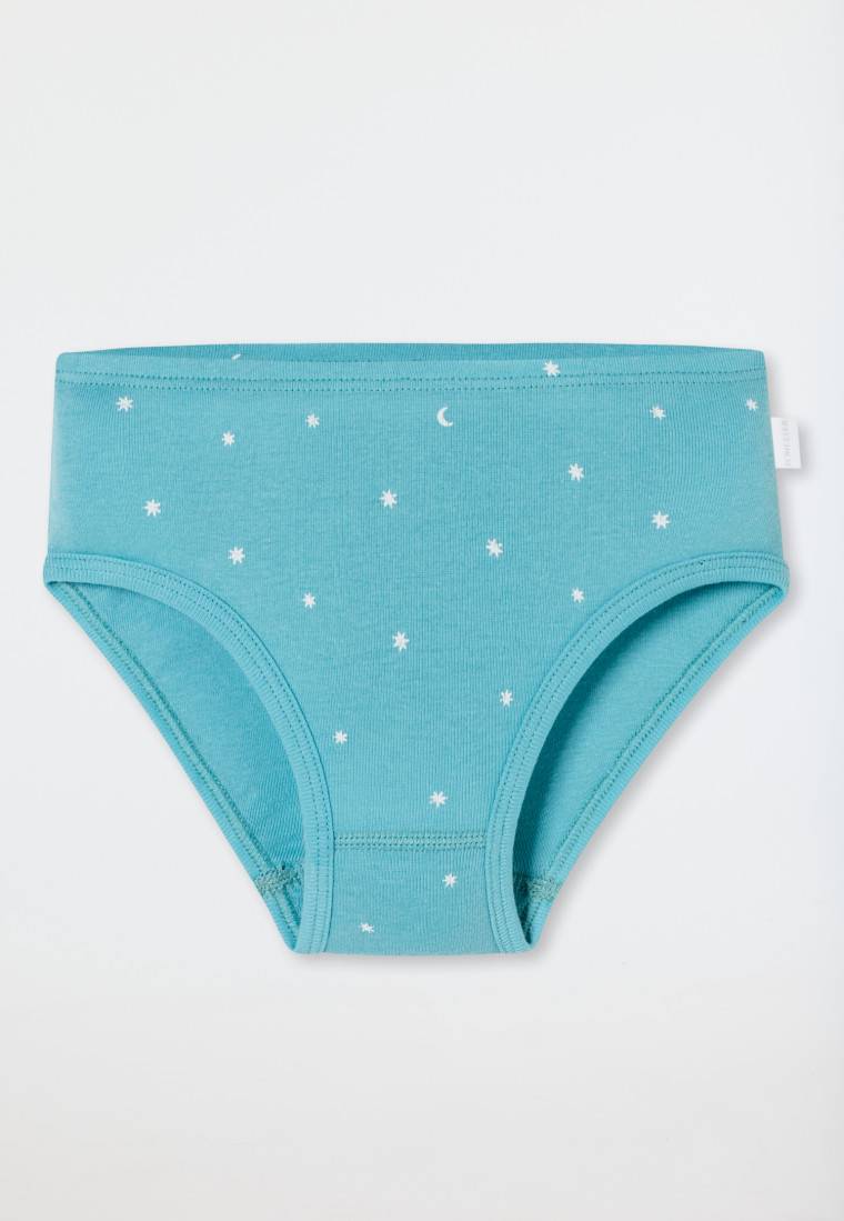 Schiesser Slips 3er-Pack Sterne Monde blau/weiß - Fine Rib Preisnachlass
