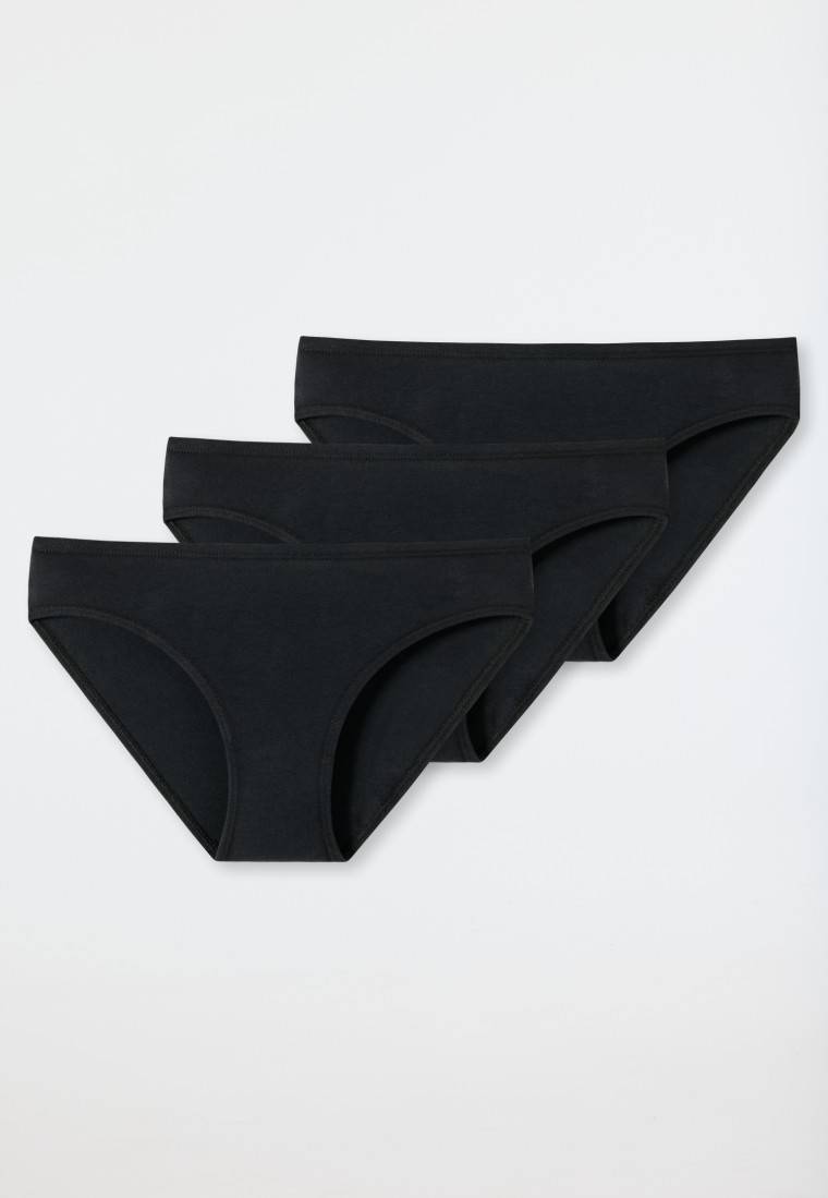 Schiesser Slips 3er-Pack Organic Cotton schwarz - 95/5 Saisonschlussverkauf