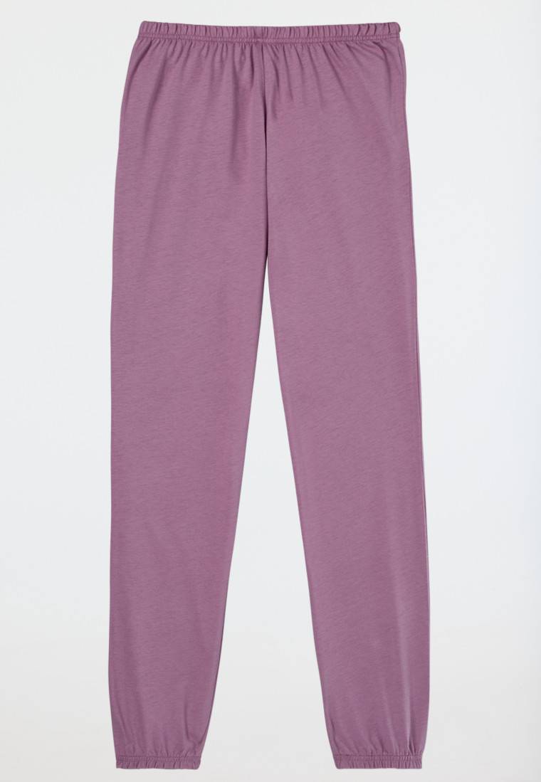 Schiesser Schlafanzug lang Bündchen Eule nachtblau - Nightwear Online Outlet
