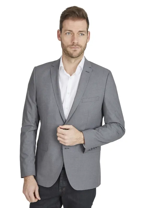 Steffen Klein Designer Business Sakko Anzug-Jackett Regular Fit in grau Kostenloser Versand international
