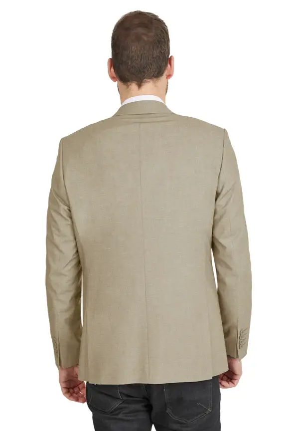 Steffen Klein Designer Business Sakko Anzug-Jackett Regular Fit in sand zollfrei