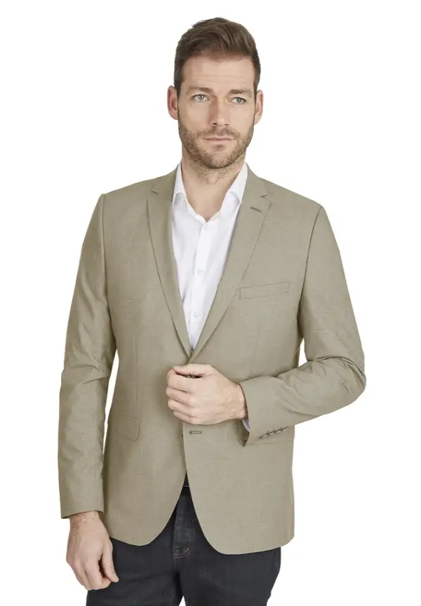 Steffen Klein Designer Business Sakko Anzug-Jackett Regular Fit in sand zollfrei