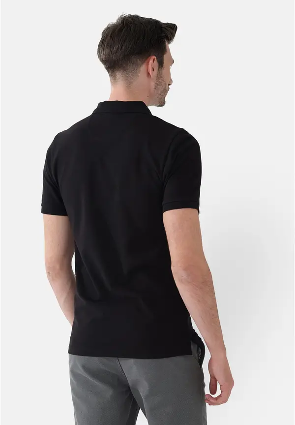 Steffen Klein Poloshirt in Schwarz Kostenloser Versand