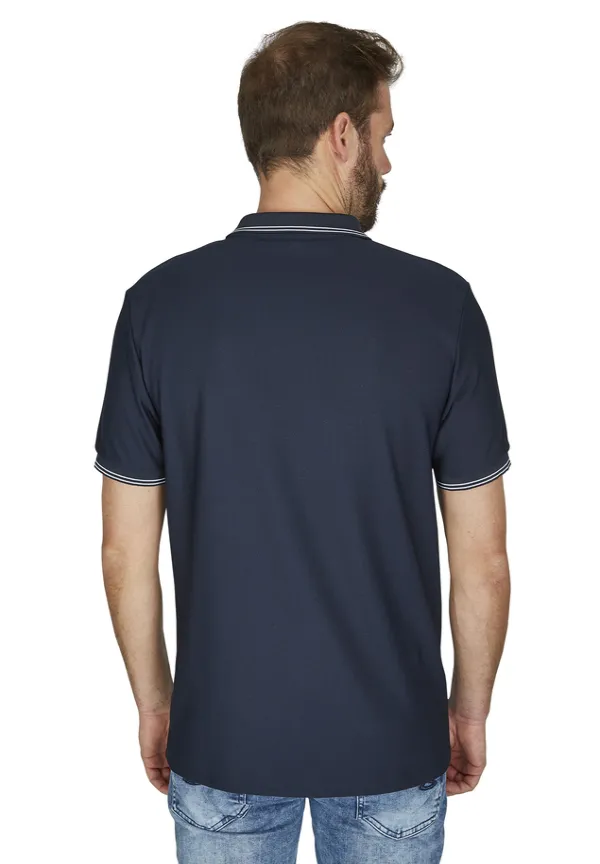 Steffen Klein Poloshirt Funktions-Shirt Zipper in Marine Fabrik Onlineshop