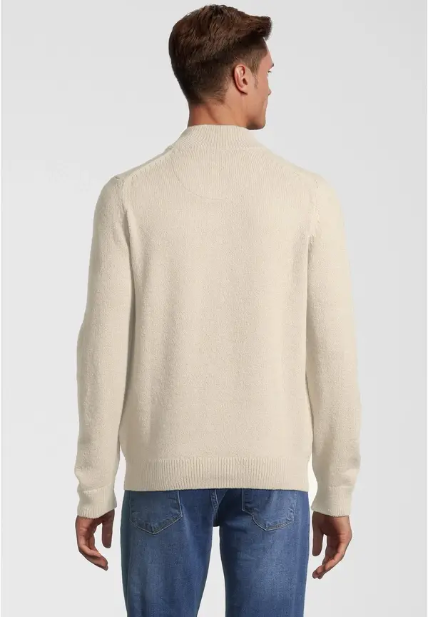 Steffen Klein Pullover Troyer Soft Touch in creme Exklusivangebot