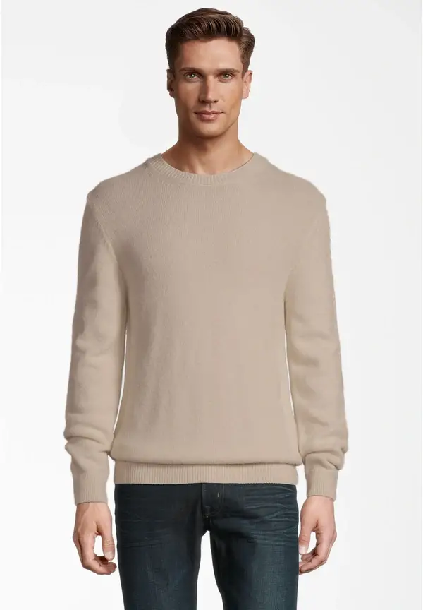 Steffen Klein Rundhals Soft Touch in beige Black Friday