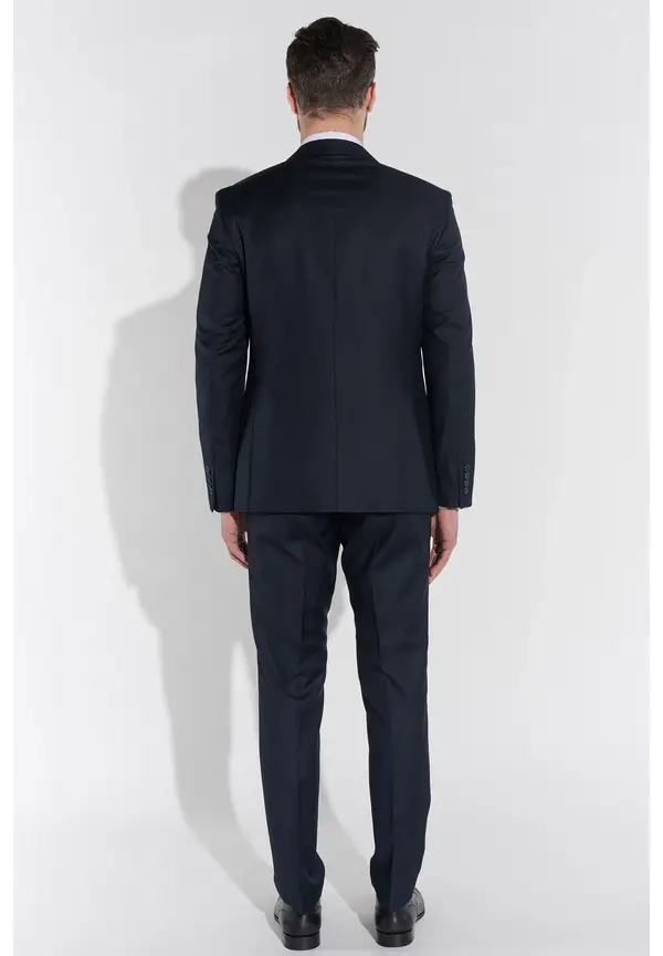 Steffen Klein Designer Anzug Slim Fit in Marine zollfrei