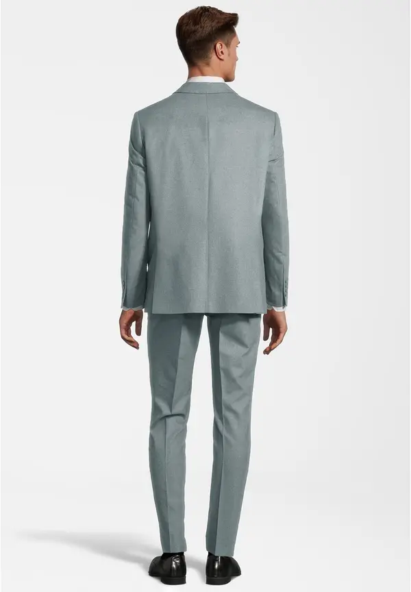 Steffen Klein Designer Anzug Slim Fit in salbei Rabatte dieses Monats