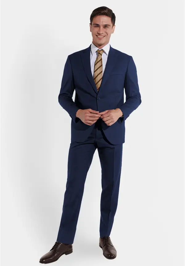 Steffen Klein Anzug Regular Fit elastisch in Blue Online