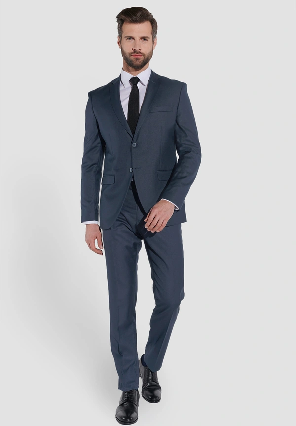 Steffen Klein Designer Anzug Slim Fit in Graublau Auslauf