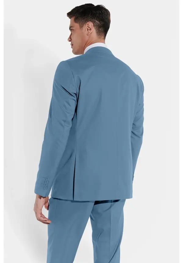 Steffen Klein Anzug Regular Fit elastisch in Light blue Schlussverkauf