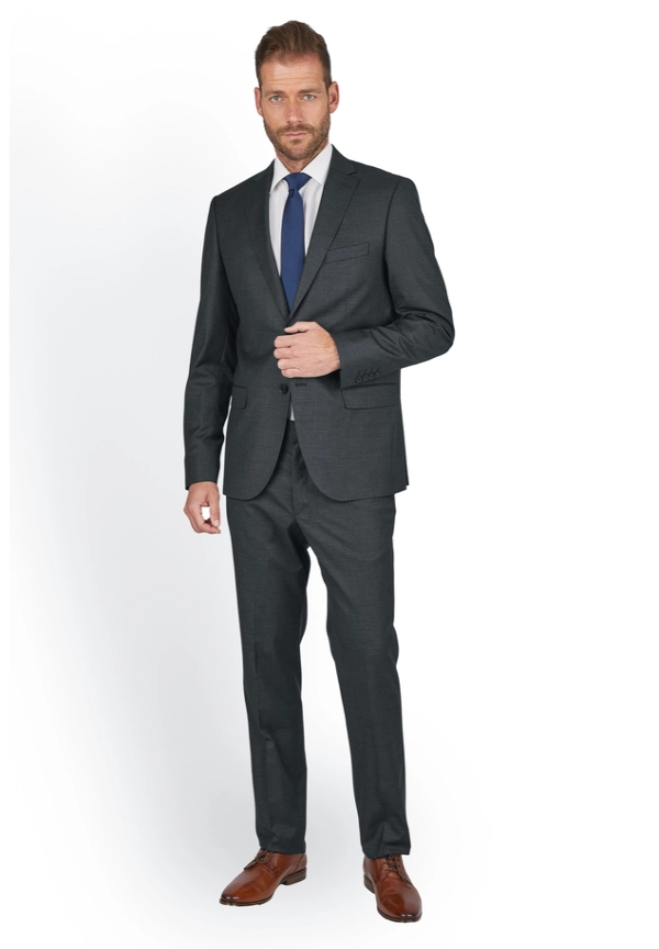 Steffen Klein Anzug Regular Fit elastisch in Anthracite Sonderangebot