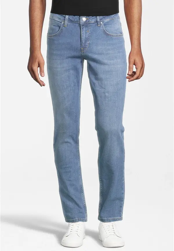 Steffen Klein Jeans Slim Fit used in Blau Snow Wash Valentinstagsangebot