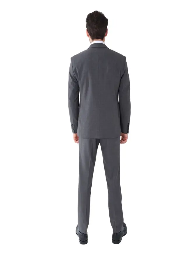 Steffen Klein Business Anzug Slim Fit 2-Teilig Kariert in grau kariert Exklusive Angebote
